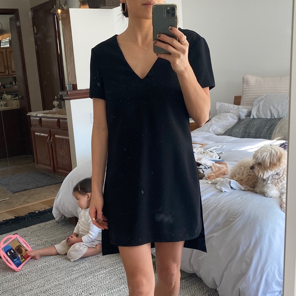 Black one piece dress skort